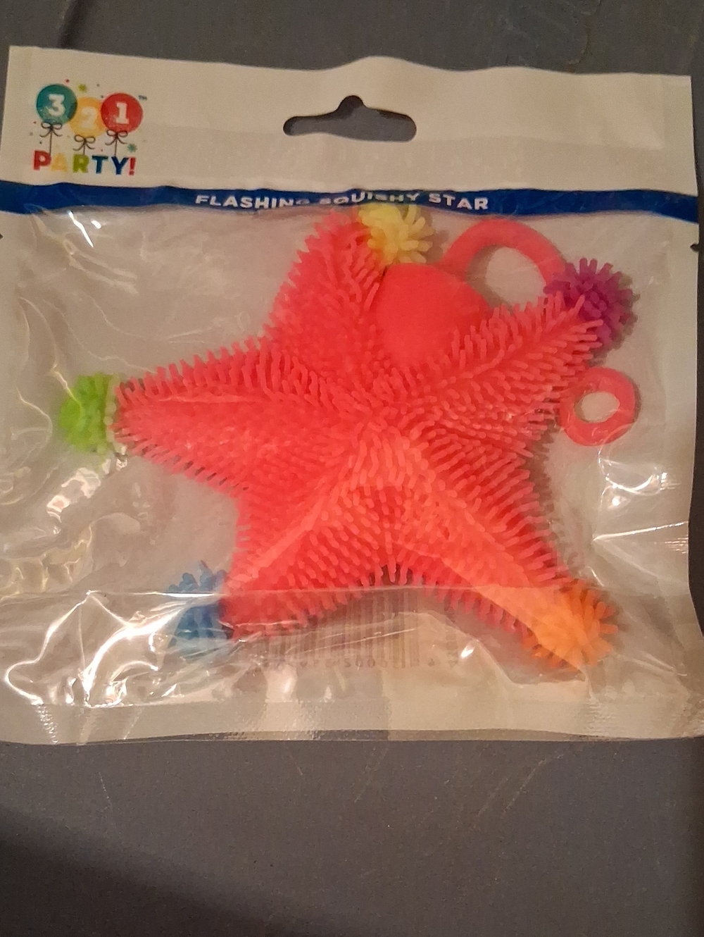 Pink Star Flashing Toy - Spiky Sensory Fidget